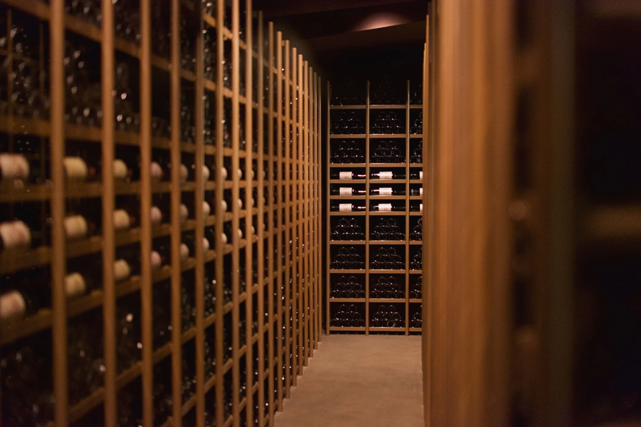 Bouteilles et cave du domaine